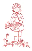 May Flowers - Free Redwork Pattern
