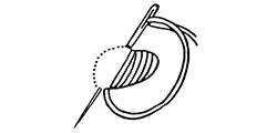 Unpadded Satin Stitch